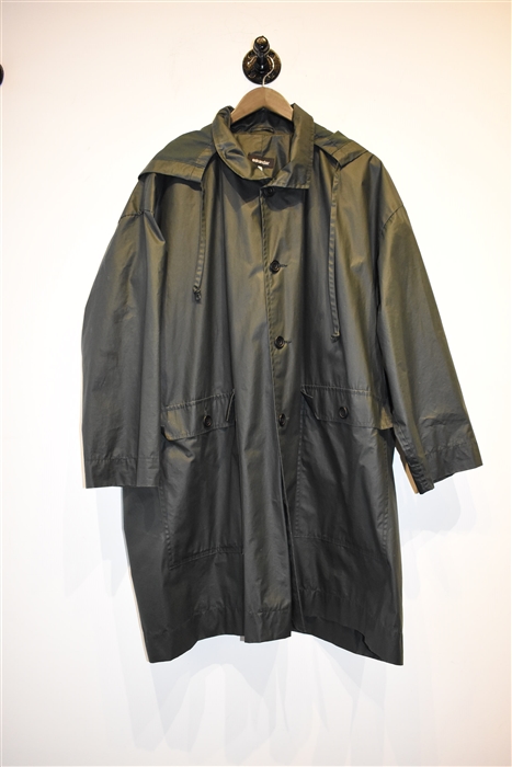 Bottle Green Eskandar Rain Coat, size S