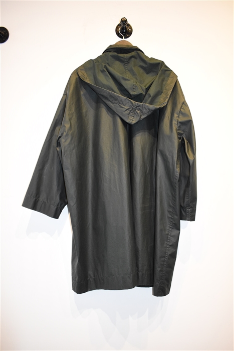 Bottle Green Eskandar Rain Coat, size S