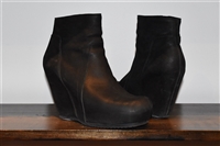 Black Leather Rick Owens Booties, size 8