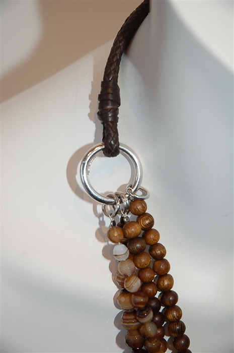 Mixed Browns Brunello Cucinelli Necklace, size O/S