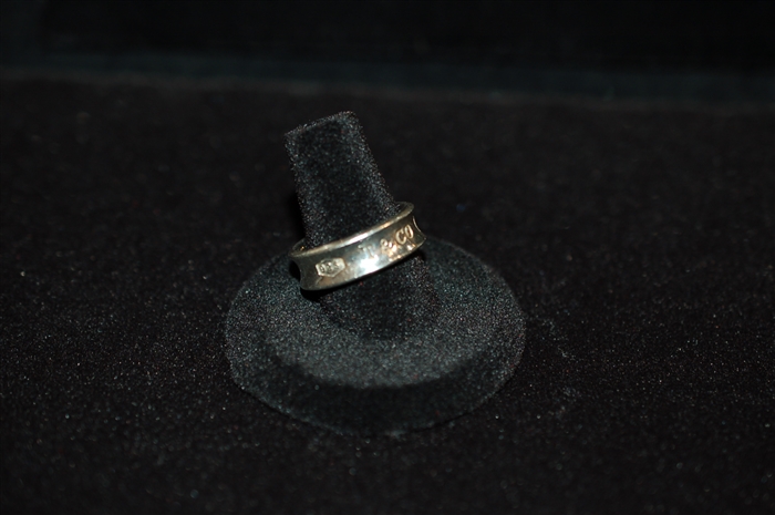 Sterling Silver Tiffany & Co Ring, size O/S