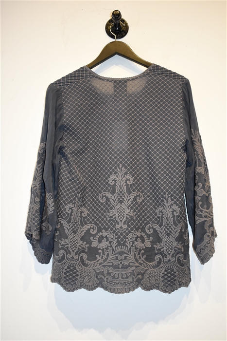 Slate Blue Johnny Was Blouse, size S