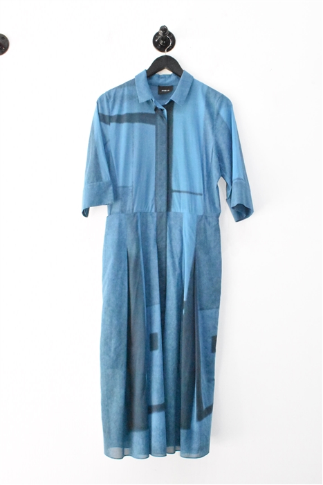 Abstract Print Akris Shirt Dress, size 8