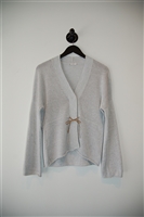 Light Silver Brunello Cucinelli Cardigan, size M