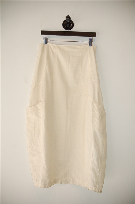 Cream Sarah Pacini Maxi Skirt, size M