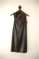 Black Leather Greta Constantine Sheath Dress, size S