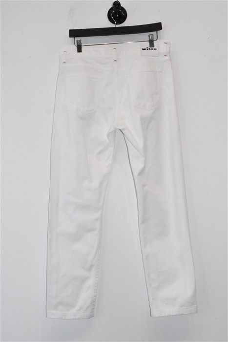 Bright White Kiton Denim, size 34