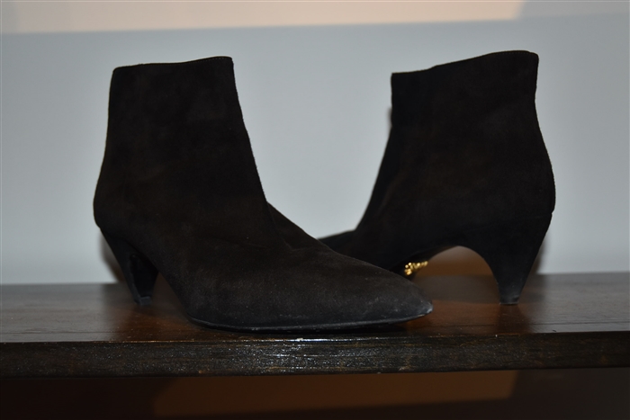 Black Suede Prada Booties, size 9