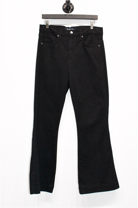Black Denim Veronica Beard Boot-Cut Jean, size 31
