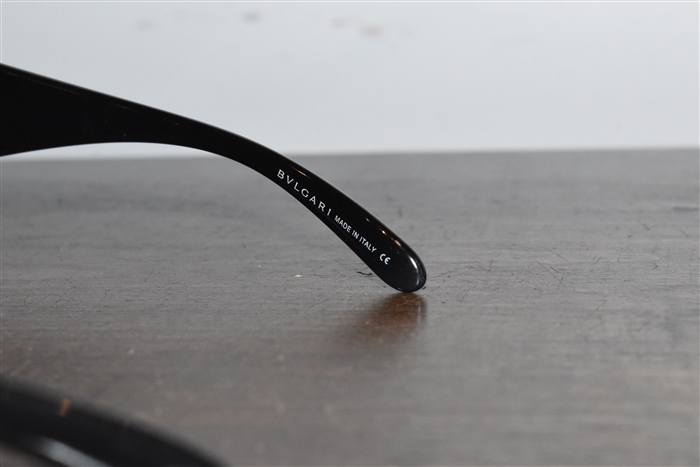 Shiny Black Bulgari Sunglasses, size O/S