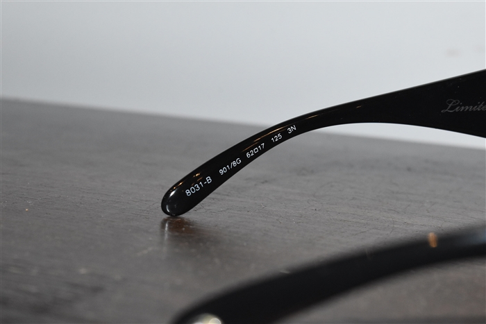 Shiny Black Bulgari Sunglasses, size O/S