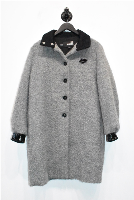 Soft Gray Moschino - Love Coat, size 4