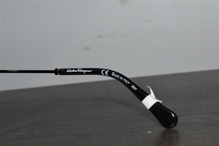 Shiny Black Salvatore Ferragamo Sunglasses, size O/S