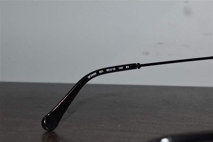 Shiny Black Salvatore Ferragamo Sunglasses, size O/S