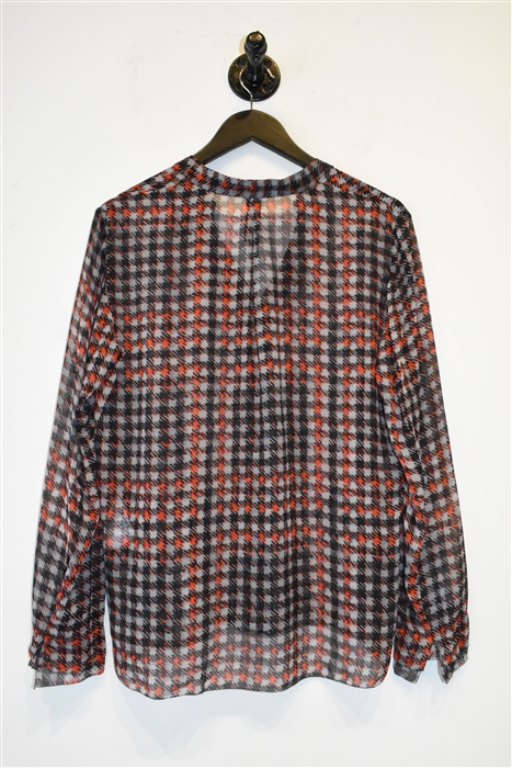 Houndstooth Marc Cain Silk Blouse, size M