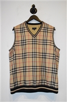 Check Burberry Vest, size L