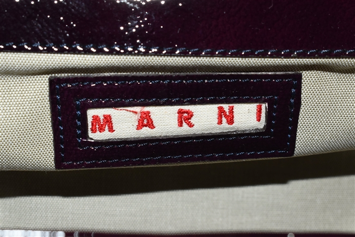 Aubergine Marni Clutch, size M