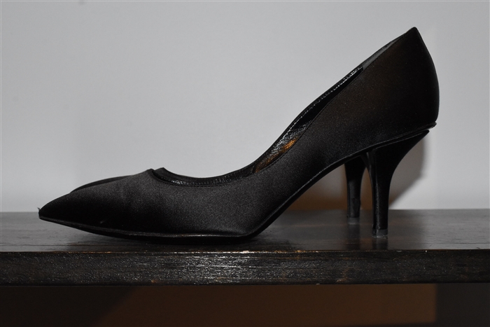 Black Satin Giorgio Armani Pumps, size 9