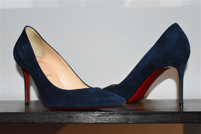 Navy Christian Louboutin Pumps, size 9