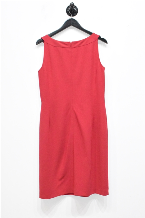 Deep Red St. John Sheath Dress, size 14