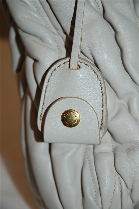 Pale Beige Miu Miu Handbag, size M