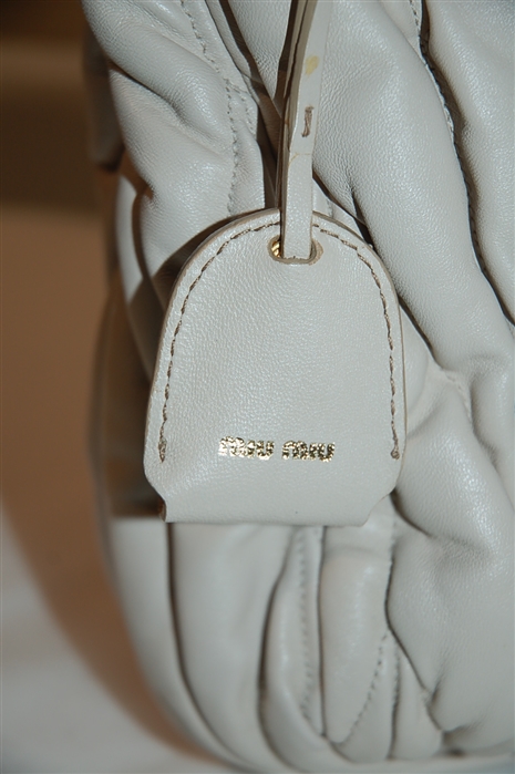Pale Beige Miu Miu Handbag, size M