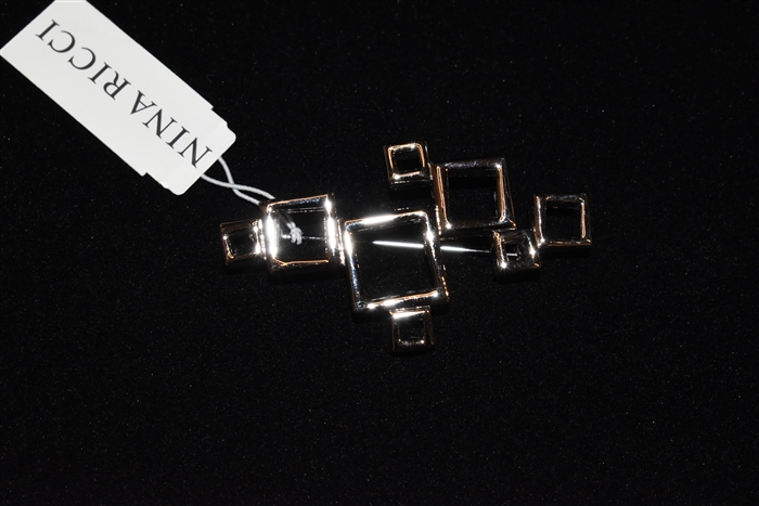 Rhodium Nina Ricci - Vintage Brooch, size O/S