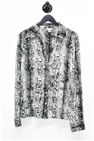 Snakeskin St. John Silk Shirt, size 12