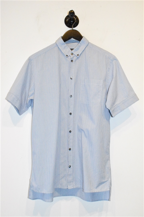 Blue Stripe Dolce & Gabbana Short-Sleeved Shirt, size M