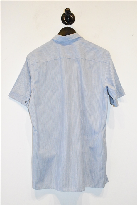 Blue Stripe Dolce & Gabbana Short-Sleeved Shirt, size M