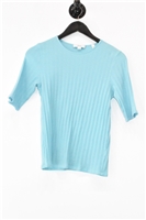 Turquoise Vince Short-Sleeved Top, size L