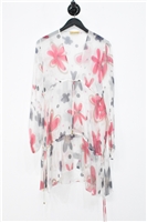 Floral Shan Tunic, size 8