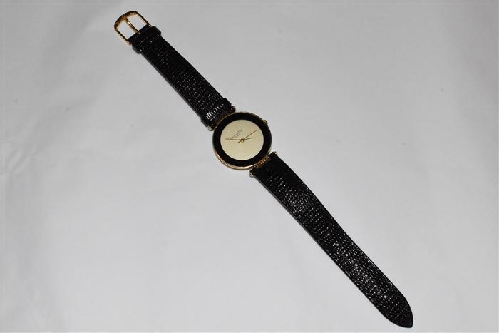 Black & Gold Christian Dior - Vintage Watch, size O/S