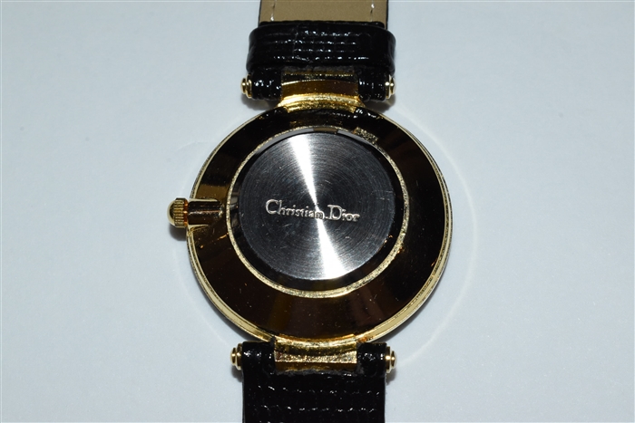Black & Gold Christian Dior - Vintage Watch, size O/S