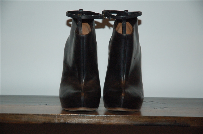 Black Leather Givenchy Booties, size 7
