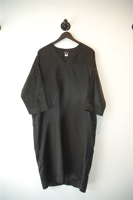 Satin Black Horses Atelier Tunic Dress, size M