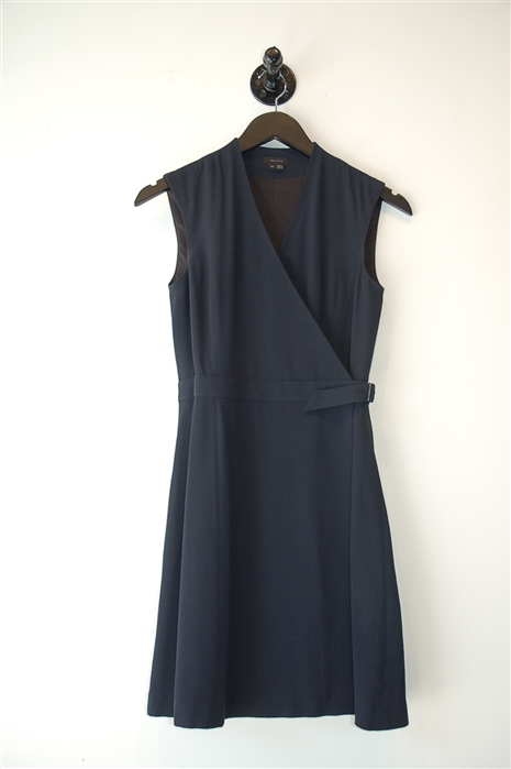 Navy Theory Wrap Dress, size 0
