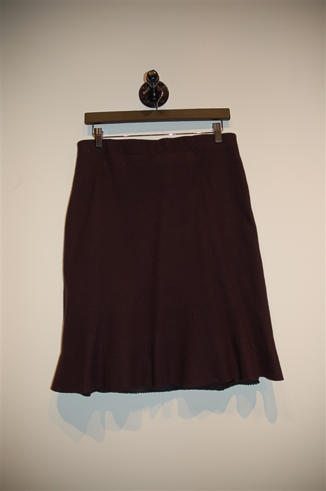 Eggplant Marc Cain Scallop Skirt, size L