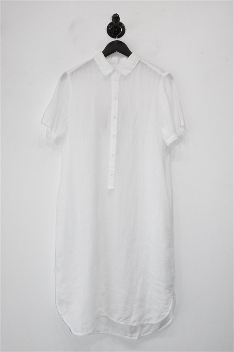Bright White 120% Lino Shirt Dress, size 6