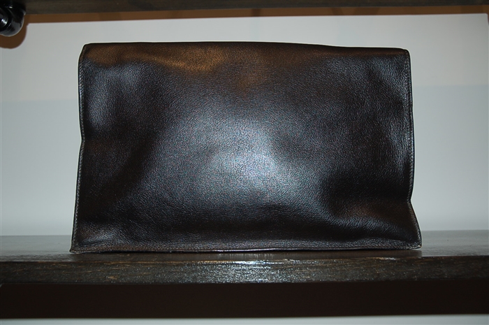 Black Leather Gucci - Vintage Clutch, size L