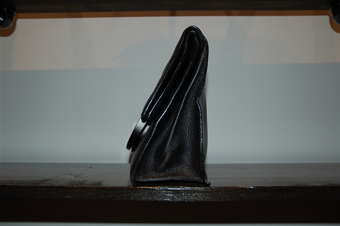Black Leather Gucci - Vintage Clutch, size L