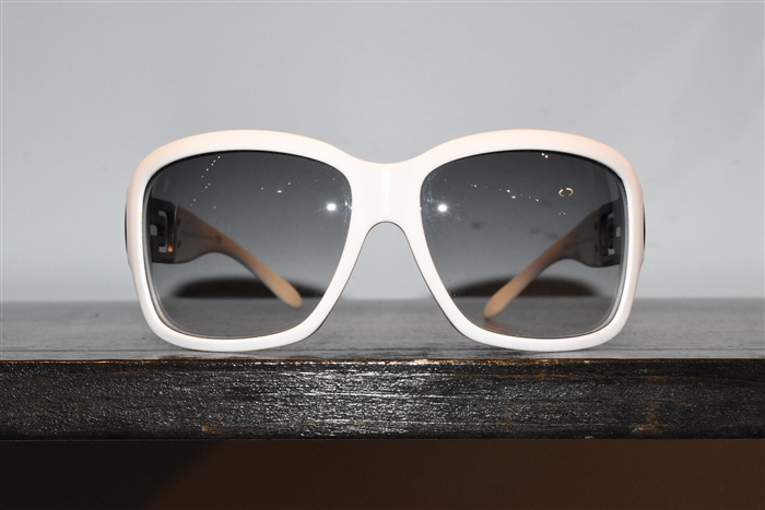 Soft White Bulgari Sunglasses, size O/S