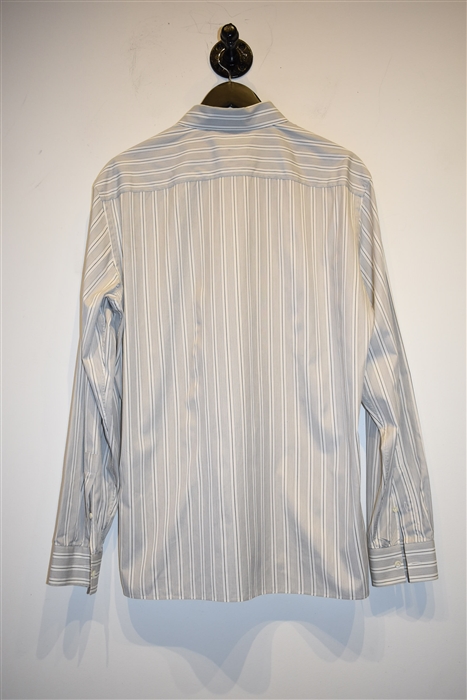 White Stripe Givenchy Button Shirt, size L