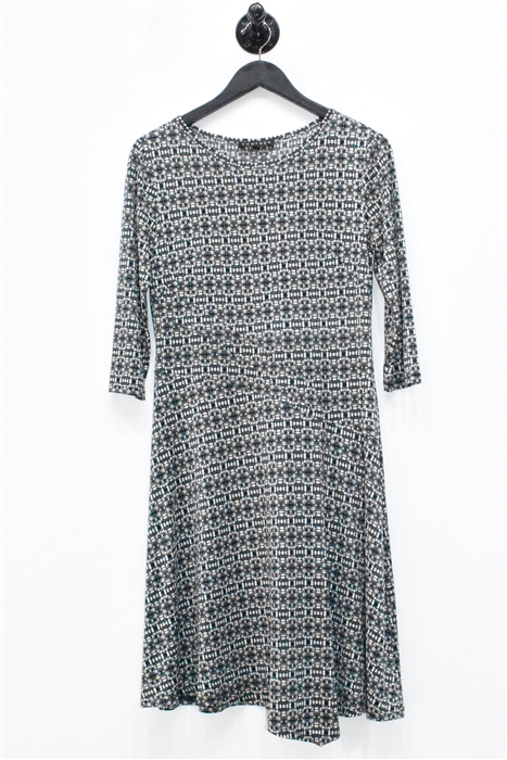 Abstract Print Comrags A-Line Dress, size M