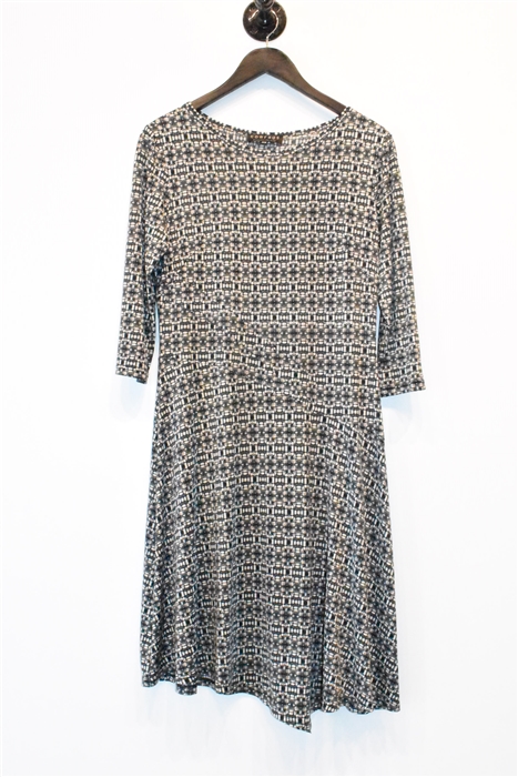 Abstract Print Comrags A-Line Dress, size M