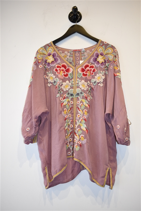 Dusty Rose Johnny Was Blouse, size XL