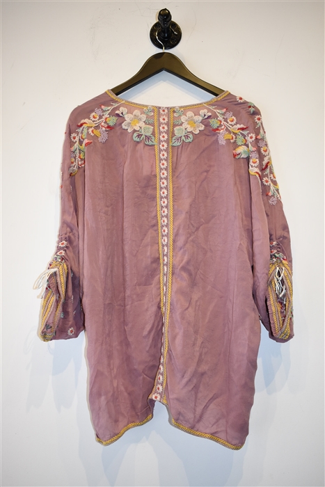 Dusty Rose Johnny Was Blouse, size XL