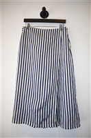 Navy & White Seventy Wide-Leg Trousers, size 10