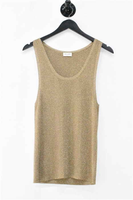 Gold Saint Laurent Shell, size S