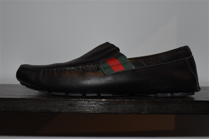 Black Leather Gucci Moccasin, size 7.5